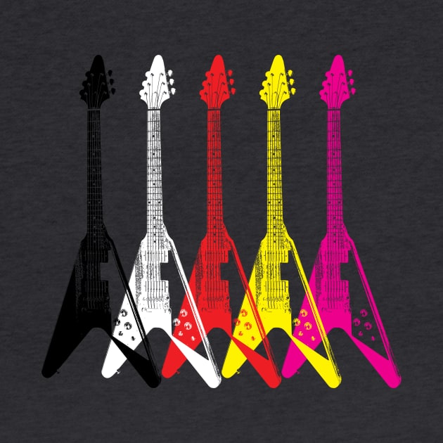 Guitar Iconic Rock Style Design by Analog Designs
